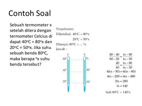 Contoh Soal Termometer Kelas 7