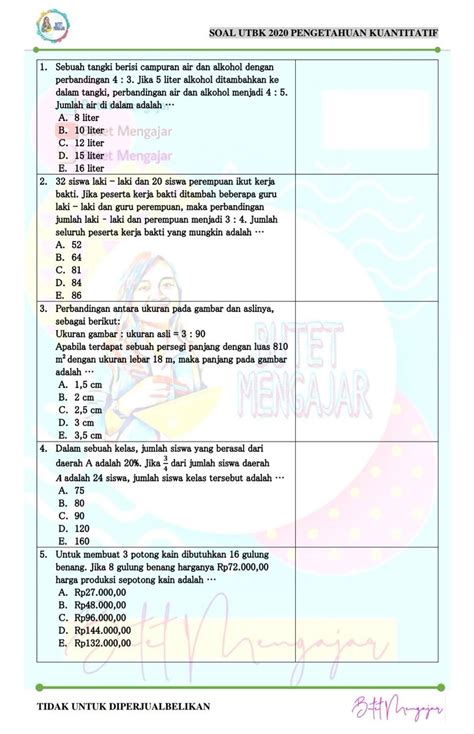 Contoh Soal Utbk 2021