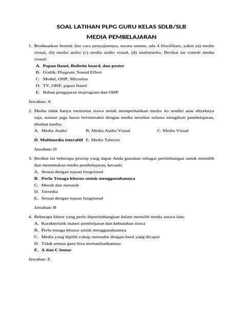 Contoh Soal Utl Plpg