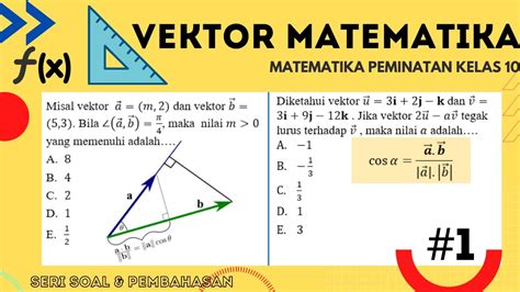 Contoh Soal Vektor Matematika dan Penyelesaiannya Kelas 10