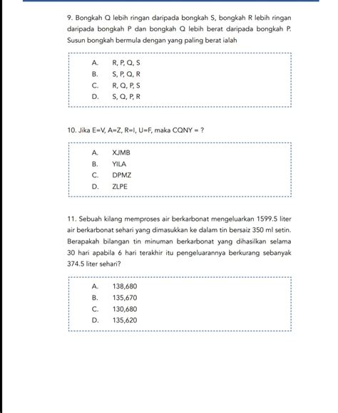 Contoh Soalan Daya Menyelesaikan Masalah Kp19