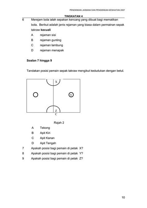 Contoh Soalan Pjpk Tingkatan 4