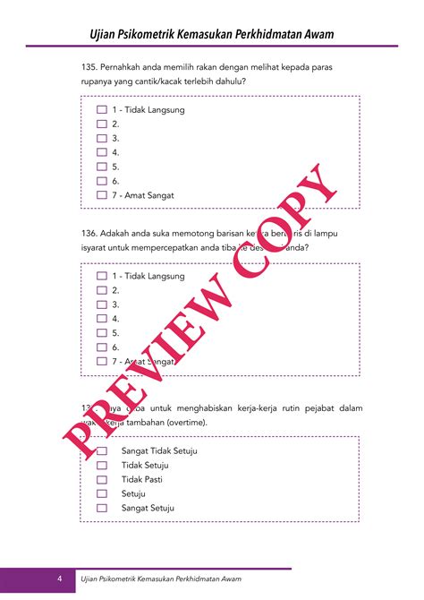 Contoh Soalan Psikometrik 2022