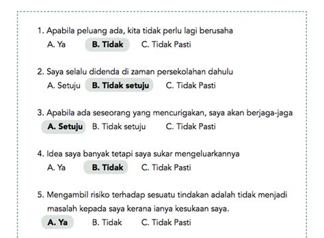 Contoh Soalan Psikometrik Dan Jawapan