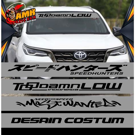 Contoh Stiker Mobil