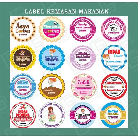 Contoh Stiker Nama