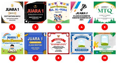 Contoh Stiker Piala
