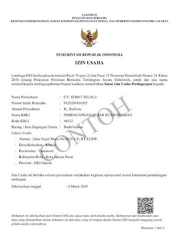 Contoh Surat Izin Amdal