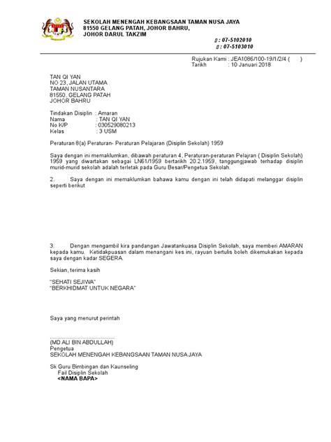 Contoh Surat Lamaran