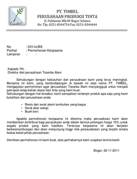 Contoh Surat Permohonan Resmi