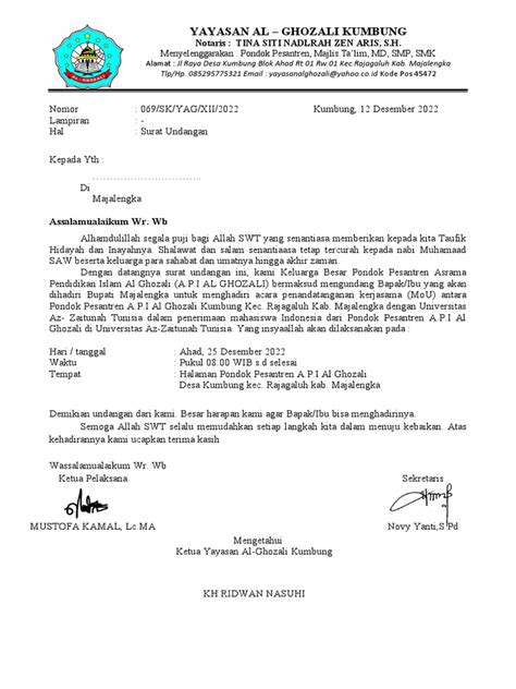 Contoh Surat Untuk Bupati