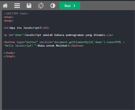 Contoh sederhana JavaScript fetch