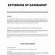 Contract Extension Template
