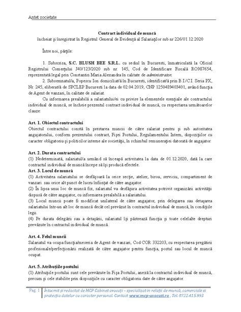 Contract de muncă