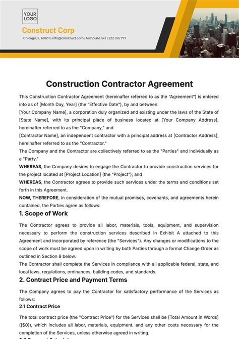 Free Independent Contractor Agreement for Download
