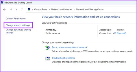 Control panel network connections di windows 11