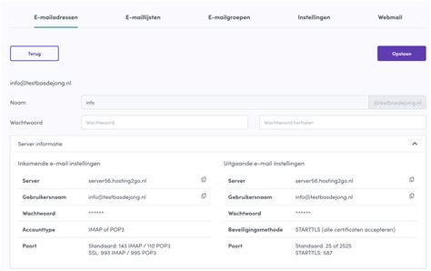 Controleren email