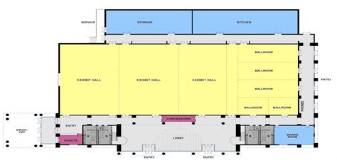 Convention hall floor plan