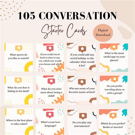 Conversation Topics Cards Storage
