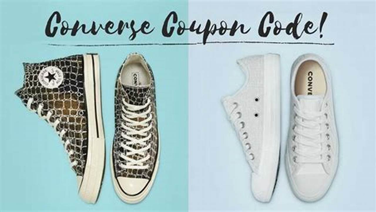 Converse Promo Code June 2024 Online
