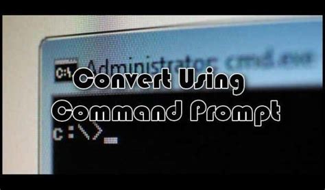 Conversion Method 2 – Command Prompt