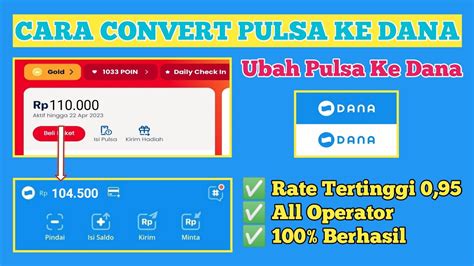 Convert Pulsa Ke Dana Indonesia