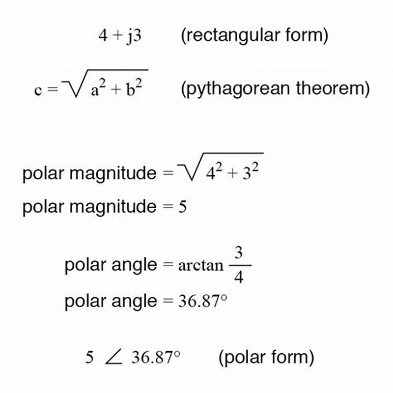 Converting Rectangular To Polar Form
