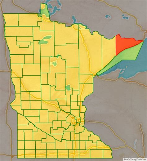 Cook County Minnesota Map