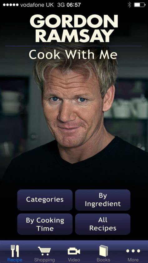 Master Chef at Home with Cook With Me Gordon Ramsay App - Perfect Recipes for Food Lovers!