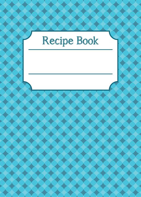 Cookbook Cover Printable