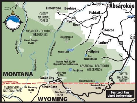 Cooke City Montana Map