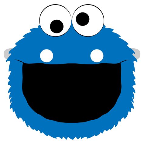 Cookie Monster Face Printable