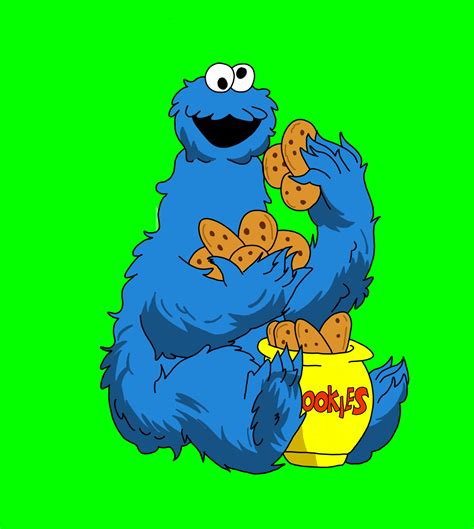 Cookie Monster Eating Cookies
