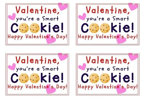 Cookie Valentine Printable