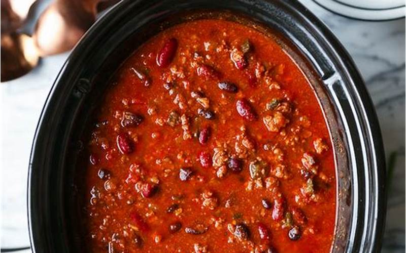 Cooking Chili In A Pot