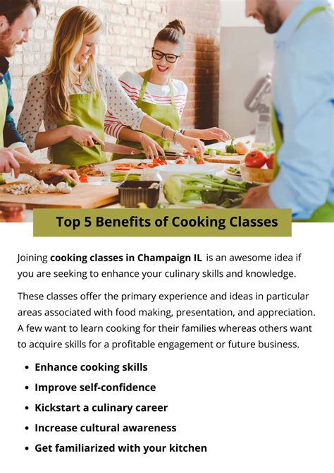 Cooking Class Benefits
