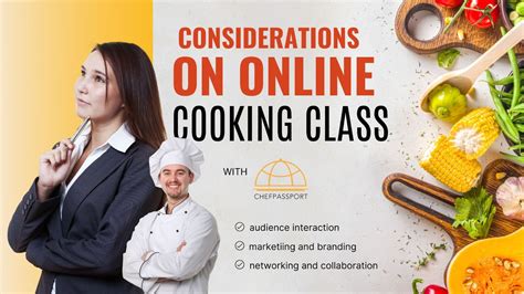 Cooking Class Considerations