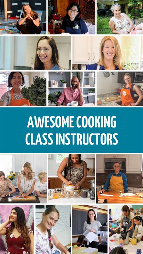 Cooking class instructors