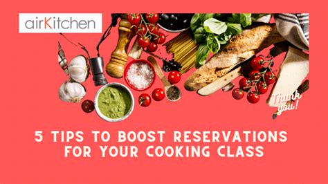 Cooking class reservations