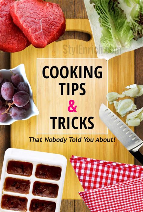 Cooking tips and tricks