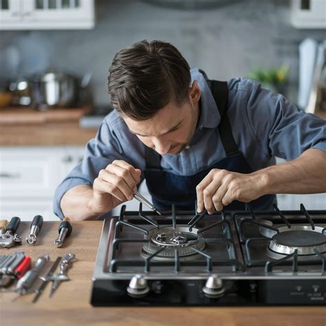 Cooktop Repair Fort Worth Technician Checking