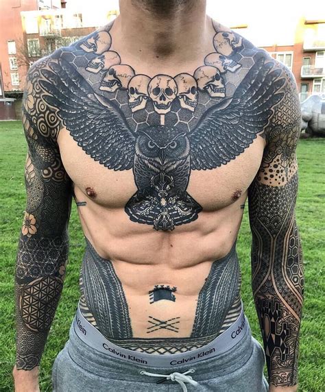 70 Cool Chest Tattoos For Men Masculine Ink Design Ideas