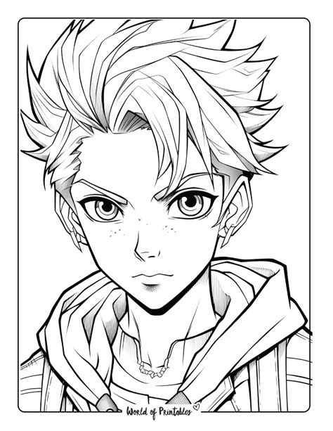Cool Anime Coloring Pages