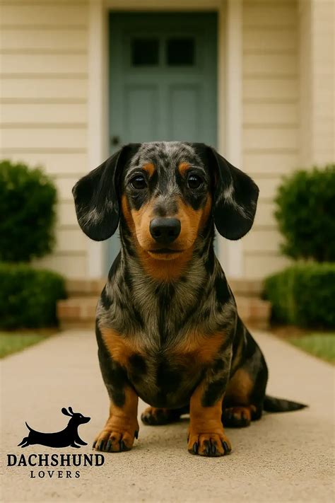 Cool Blue Dachshund