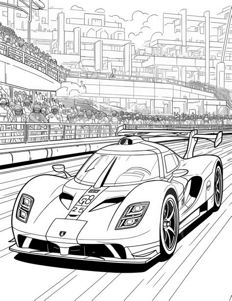 Cool Cars Coloring Page