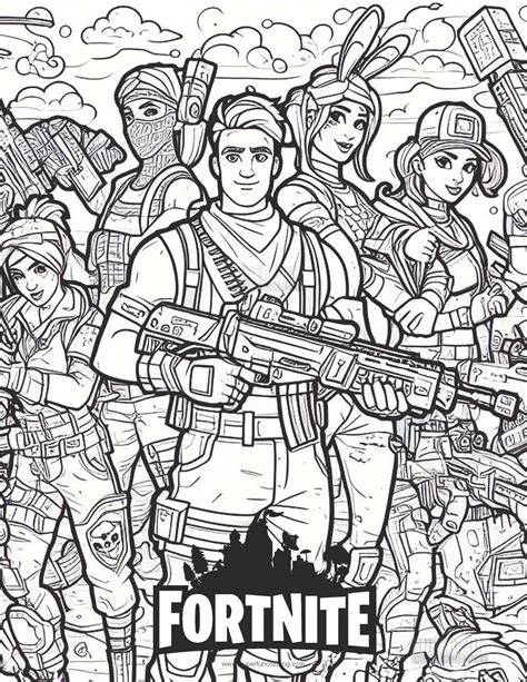 Cool Fortnite Coloring Pages