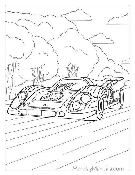Cool Race Car Coloring Pages