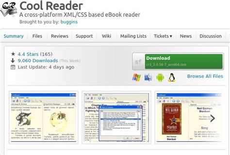 Cool Reader for Windows and Linux