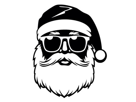 Get Festive with Stylish Cool Santa SVG Designs for Your Holiday Projects!