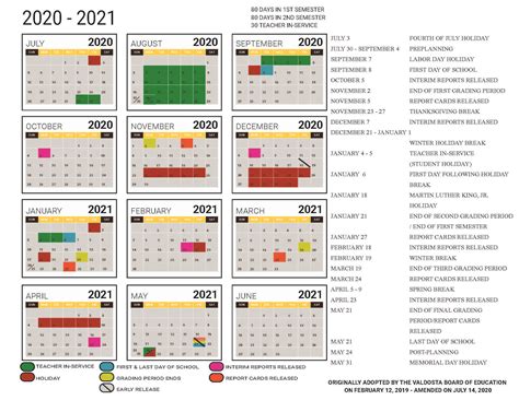 Cooper Academic Calendar